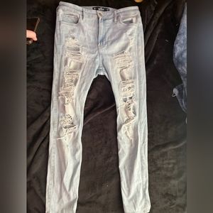 Light blue Hollister skinny jeans